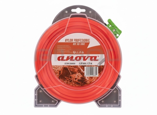 Hilo Desbrozadora Nylon Cuadrado 4.0 mm 29 Metros Hilo Desbrozadora Nylon Cuadrado 4.0 mm 29 Metros